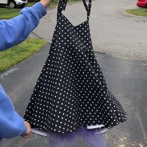 Handmade girls polka dot dress